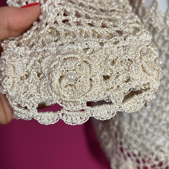 Open knit/ crochet cardigan. - Picture 3 of 7